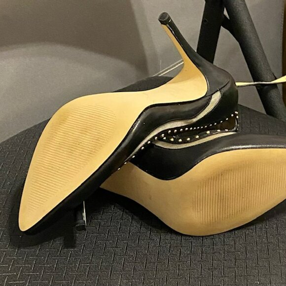 Levity's Black & Sheer Studded Heels - Picture 3 of 3
